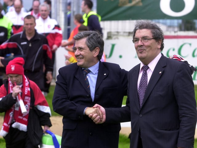 John Hume pictured before the Derry City v Real Madrid match.