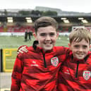 Young Derry City fans at the Brandywell for the game against Drogheda United. Photograph: George Sweeney