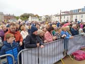 Crowds gathered at Ebrington to sing with Phil Coulter.