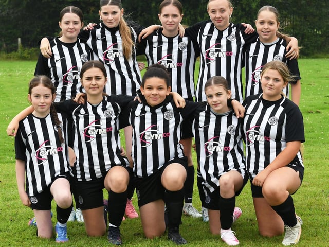 The St. Oliver Plukett Colts girls under-14's team pictured at Clooney Park West.