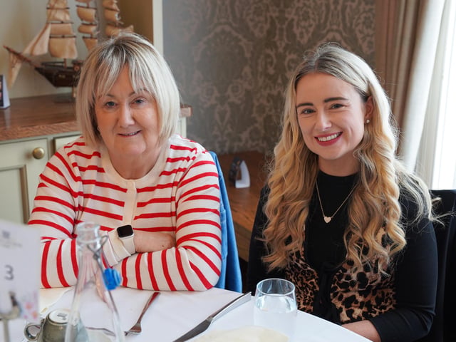 Féile’s ‘Lunch with a Laugh’ at the Bishop’s Gate Hotel was a huge success with Belfast comic Paddy ‘The Dagger’ McDonnell, leaving everyone in stitches.
