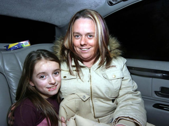 Chloe pictured with her mum Fiona on the occasion of her 10th birthday 0010/JML : Parties and celebrations January 2006: Chloe Mermor.