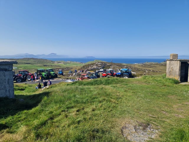 Blue skies over Malin Head.