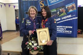Group Leader Ailish Tully on right with fellow Scout leader Pauline Loftus.