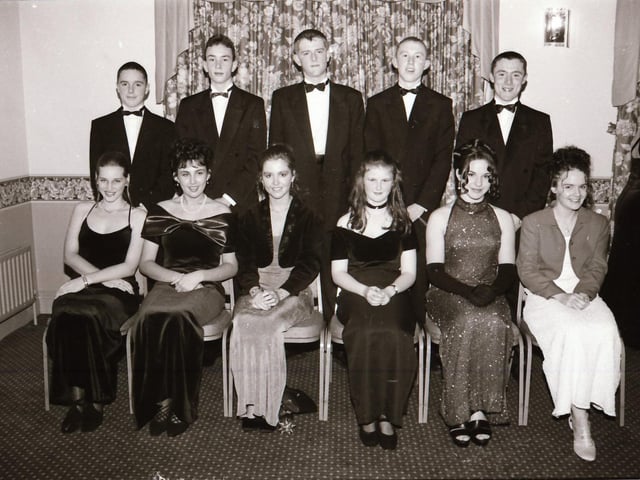 Pictured are students gathered for the Clondermot High School Formal back in the winter of 1995.