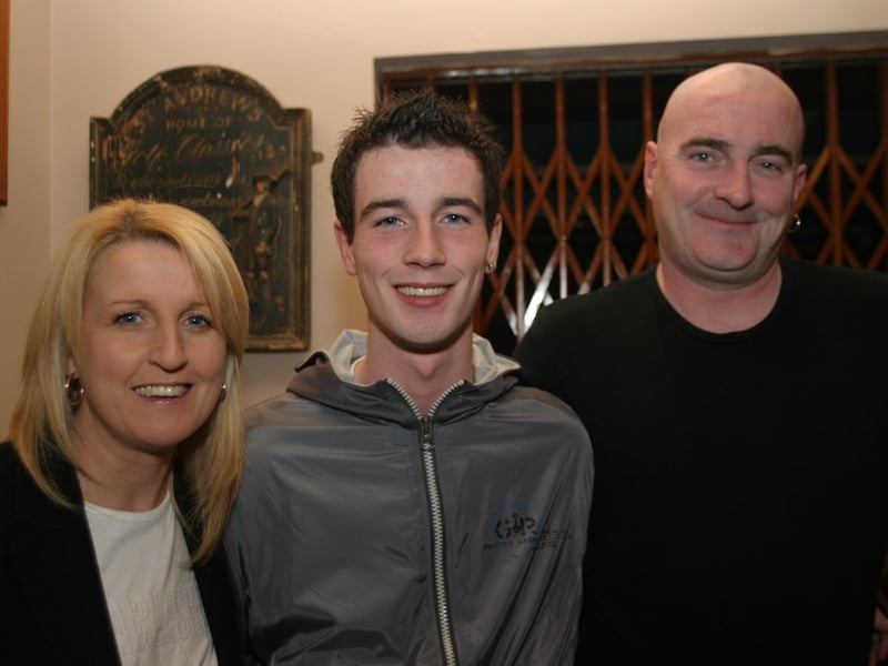 Ryan Duffy with his family on his birthday.