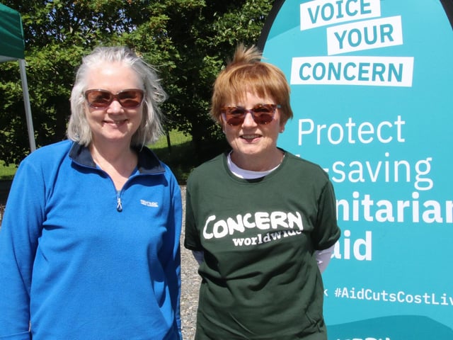Patricia Mullen and Cora Morrison pictured at The 19th Annual Scalp Mountain Climb to the Cross in aid of Concern Worldwide. (Photo - Deirdre Heaney, nwpresspics) : .