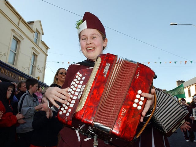 Buncrana St Patrick's Day in 2003:.