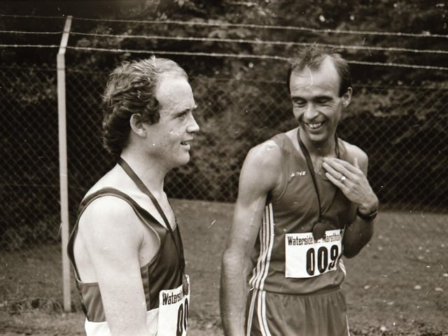 Runners at the Waterside Half Marathon in 1985.