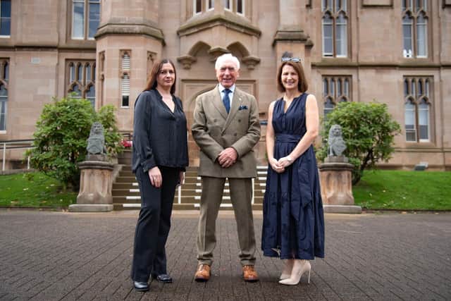 Élise Féron, Director of INCORE (International Conflict Research Institute), Ulster University, and co-editor in chief of the Journal of Disappearance Studies, Geoff Knupfer, Former Lead Forensic Scientist & Head of Investigation Team, Independent Commission for the Location of Victims' Remains, and Cathy Gormley-Heenan, University Provost at the Martha Magee Building.