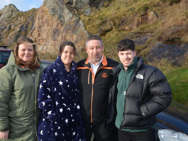 Malin Head Community Christmas Day Swim at Portmor Beach.