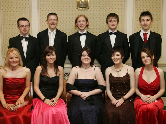 Seated, from left, are Carmel Davey, Deborah Lynch, Naomi Jordan, Amy Crothers and Jennifer McFeely. Back, from left, are Crian McCormick, Kevin Butler, Ben McConnell, Paul Sandy and Niall Carlin. (1511C12)