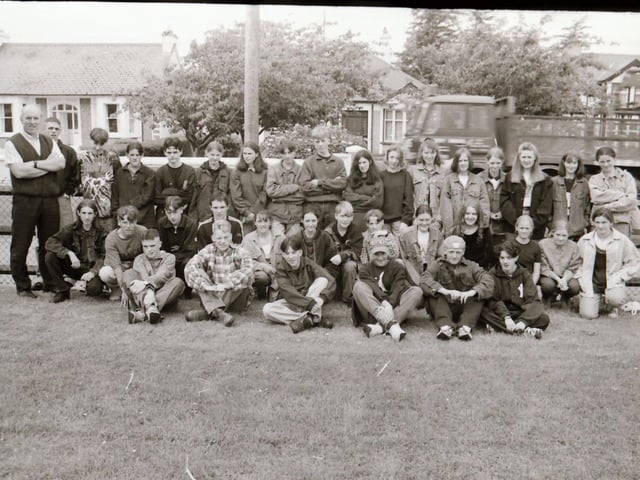 Carndonagh Community School pupils at Rannafast.