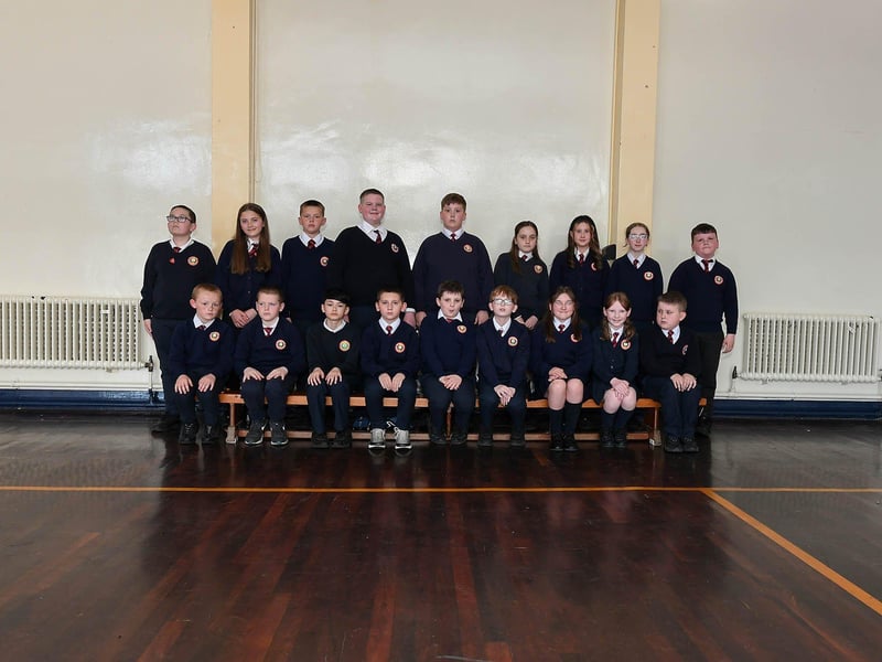 Mr O’Donnell’s P7 class at Holy Child Primary School.