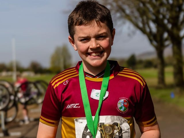 All smiles at the Caina Healey Children's Try-a-Tri, a special event organised by the Bogside and Brandywell Health Forum in partnership with the Danny Quigley Fund.