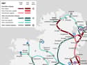A potential future rail network outlined in the new All-Island Strategic Rail Review.