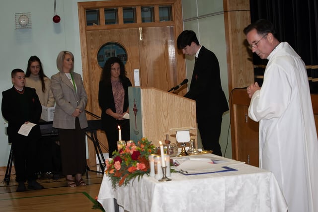 14 photographs of Year 8 Induction Mass being celebrated at St. Joseph ...