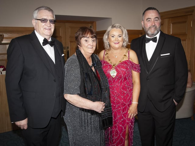 Councillor Sandra Duffy hosted the annual Mayor's Ball in the Guildhall on Friday in aid of the Mayor's chosen charity, First Housing Aid and Support Services.