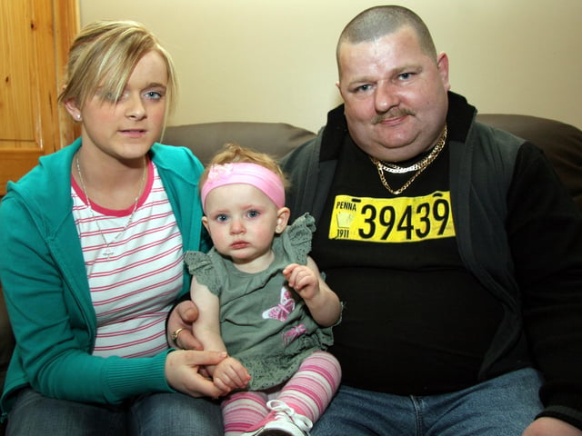 Birthday girl Taylor enjoys her party with Godparents, Kiera Browne  and Tommy Divin 0113JML : Parties and celebrations across Derry in May 2006.