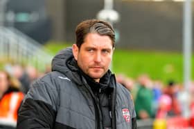 Derry City manager Ruaidhri Higgins. Photograph: George Sweeney.  DER2219GS – 017