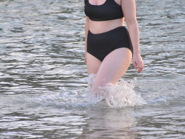 Malin Head Community Christmas Day Swim at Portmor Beach.
