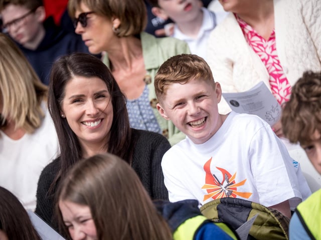 The annual Fan the Flame mass was celebrated recently in Celtic Park for pupils who recently made their confirmation.
