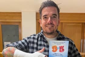 Michael Poole, who is the Director for Londonderry Musical Society's forthcoming production of 9 to 5 the Musical, broke his arm recently, but declared the show must go on.