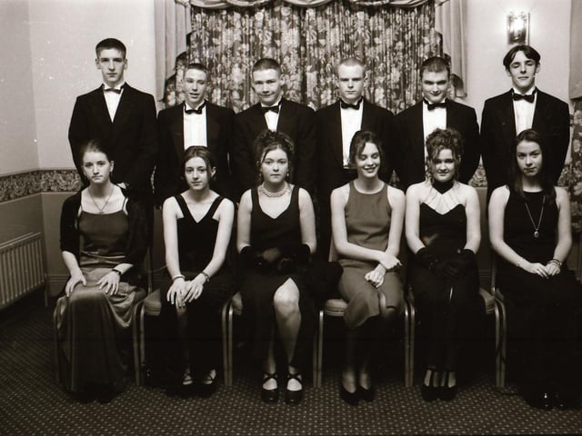 Pictured are students gathered for the Clondermot High School Formal back in the winter of 1995.