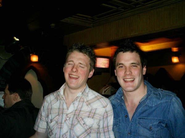 Enjoying a night out at Earth nightclub back in January 2006.