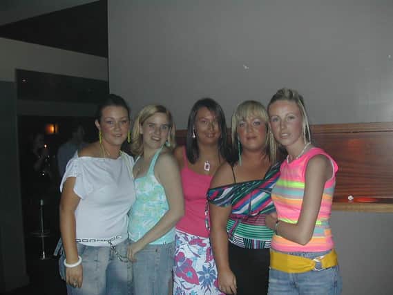 Having the craic in Downey's in August 2003