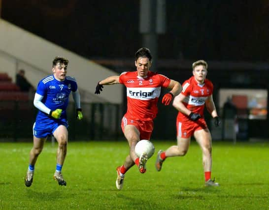 Conor McCluskey was a goal scorer the last time Derry took on Monaghan in Championship football. Photo: George Sweeney. DER2201GS – 011