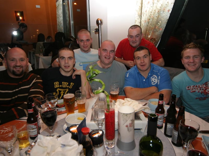 Paul Doherty out for a few pints with friends.
