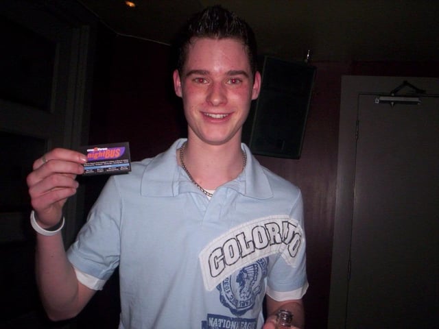 A night out in bars across Derry in May 2005, including Café Roc, The Ice Warf, Strand Bar, The River Inn, Downey’s/Sugar, and The Metro.