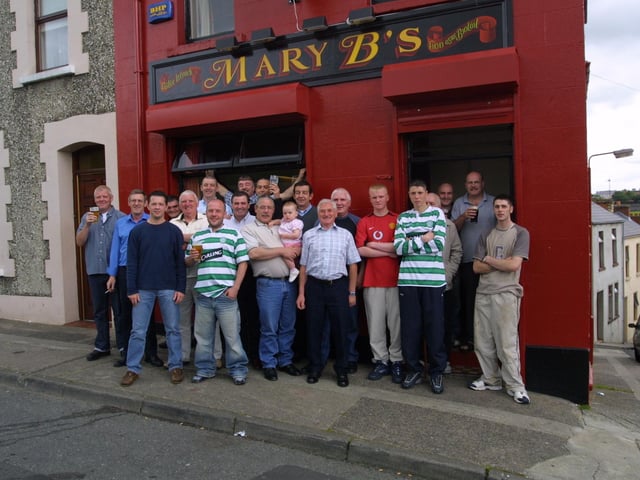 Patrons and staff at Mary B's.