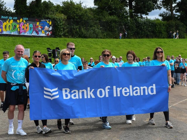 Forty teams, fundraising in the fight to beat cancer, participated in the 24 hour Legenderry Relay for Life at St Columba’s Park on Saturday. Photo: George Sweeney.