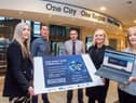 Caption: Pictured at the launch of Kickstart Your Career in I.T. are: Clare McLaughlin, Business Development Executive, Thomas Moore, Curriculum Manager, NWRC, Kevin McLaughlin, Lecturer I.T. Sinead Hawkins, Business Skills Manager, NWRC, and Eileen McGrinder, Skills Officer at Derry City and Strabane District Council. (Pic Martin McKeown)