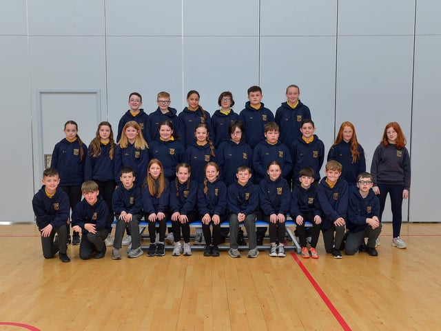 Mr Torrens’ P7 leavers class at Ebrington Primary School. Photo: George Sweeney. DER2320GS – 61