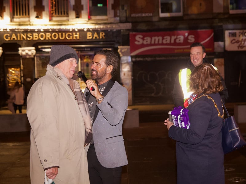 Micky Doherty and the Mayor at the event.