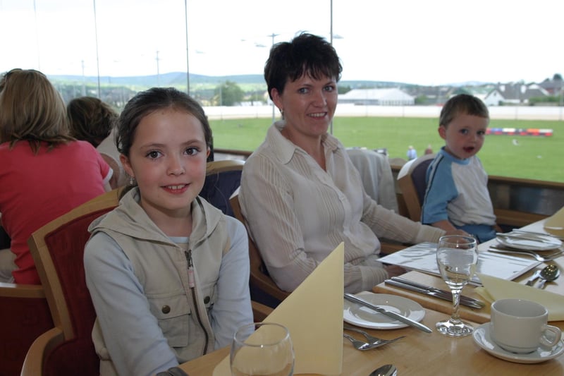 At the Lifford races back in 2004 with tasty food and a few drinks.