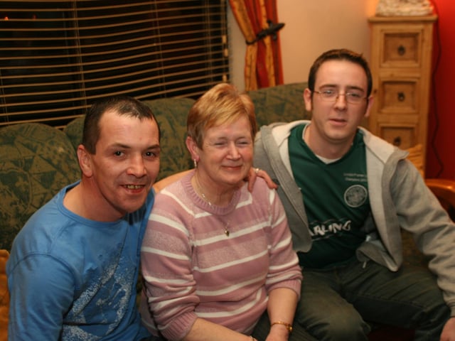 Brenda Duddy with friends and family.