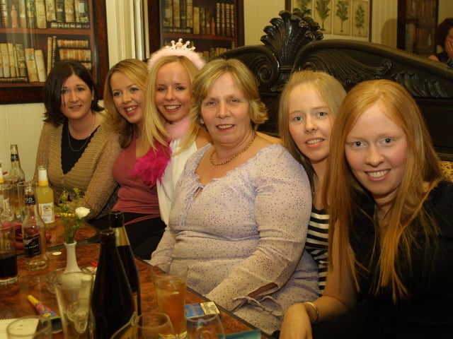 Karen Crumley, Grainne Harvey, Nicola Crumley, Etta D'Arcy, Yvette D'Arcy and Lorraine D'Arcy.