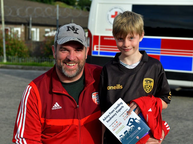 Fans arrive at the Brandywell Stadium for Derry City’s Europa Conference game against KuPs FC on Thursday evening. Photo: George Sweeney.DER2330GS -