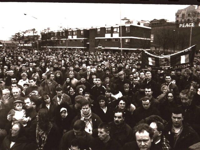 Bloody Sunday commemorations in January 1996.