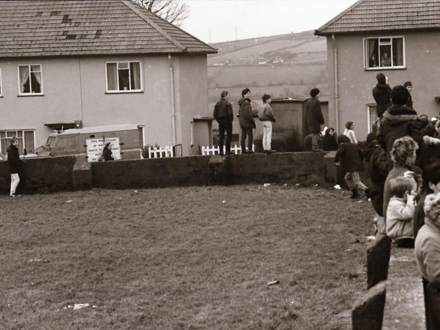 Bloody Sunday 14th anniversary commemorations in Derry in January 1986.