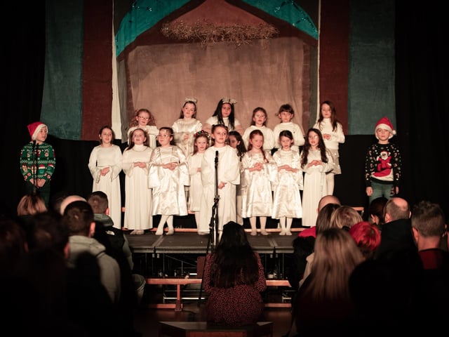 Children from Steelstown PS performing their Christmas Show last week.