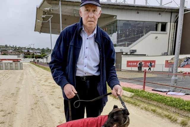 Trackside Restaurant semi-final winner Alberta Sally with Anthony Boyd.