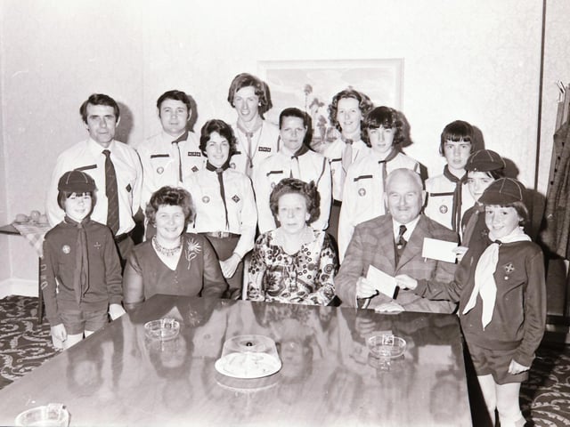 Waterside Scouts cheque to P.A.R.C.H.