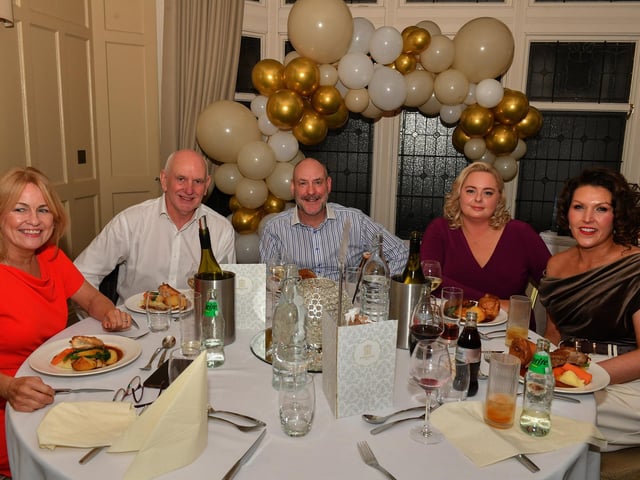 Relatives and friends of Margaret Jackson celebrate her 65th birthday in Bishop’s Gate Hotel. Photo: George Sweeney