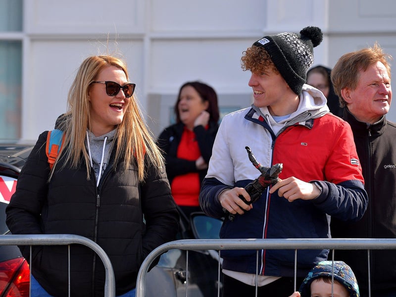 Spectators at the Easter Monday parade in Carndonagh. Photo: George Sweeney. DER2315GS – 82