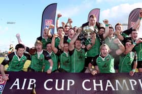 Derry team celebrate winning the 2010 AIB Junior Cup. (Photo: Presseye/Dan Sheridan)